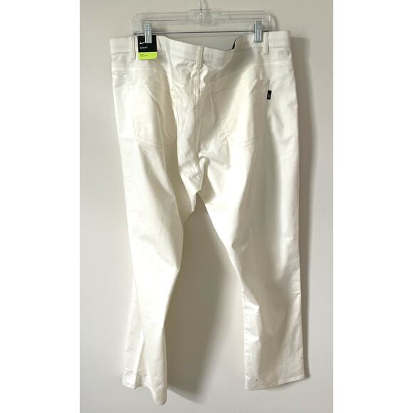 Nike Slim Flex Stretch Golf Performance Pants White Cactus Color Size 42x32 NEW - Picture 4 of 11